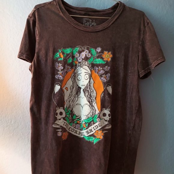 Vintage WBE Tim Burton Corpse Bride T Shirt Small EUC - Picture 1 of 6